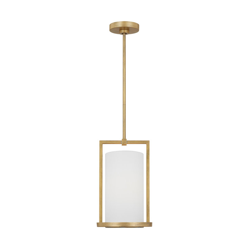 Tuomo 1 - Light Cylinder Pendant, Coastal Gild, 14.75" H x 9" W x 9" D