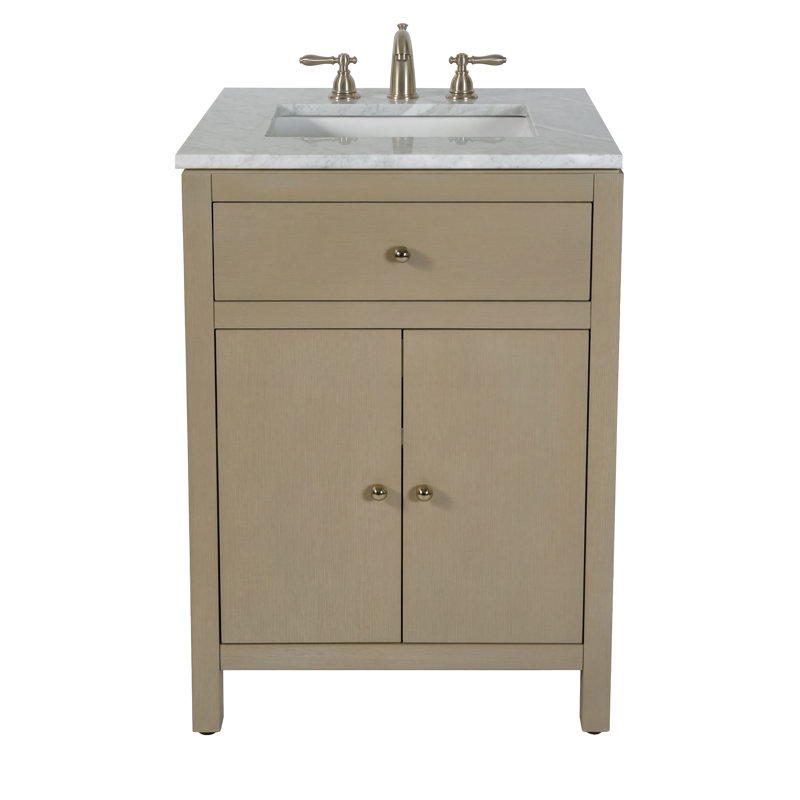 Meuble-lavabo en marbre Celine, Taupe antique