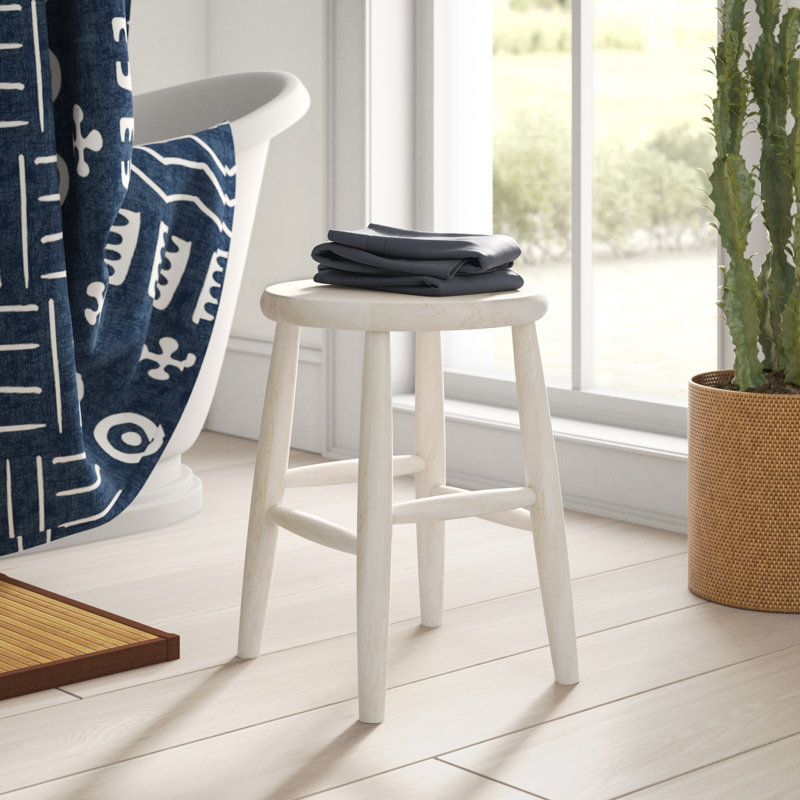 Manatuto Solid Wood Accent Stool