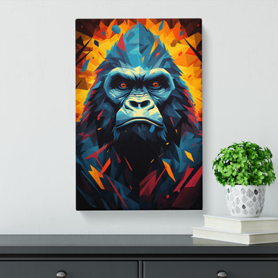 Gorilla Geometric - Wrapped Canvas