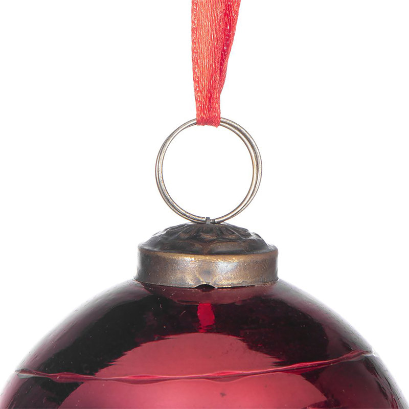 Ornement boule The Holiday Aisle®, Rouge