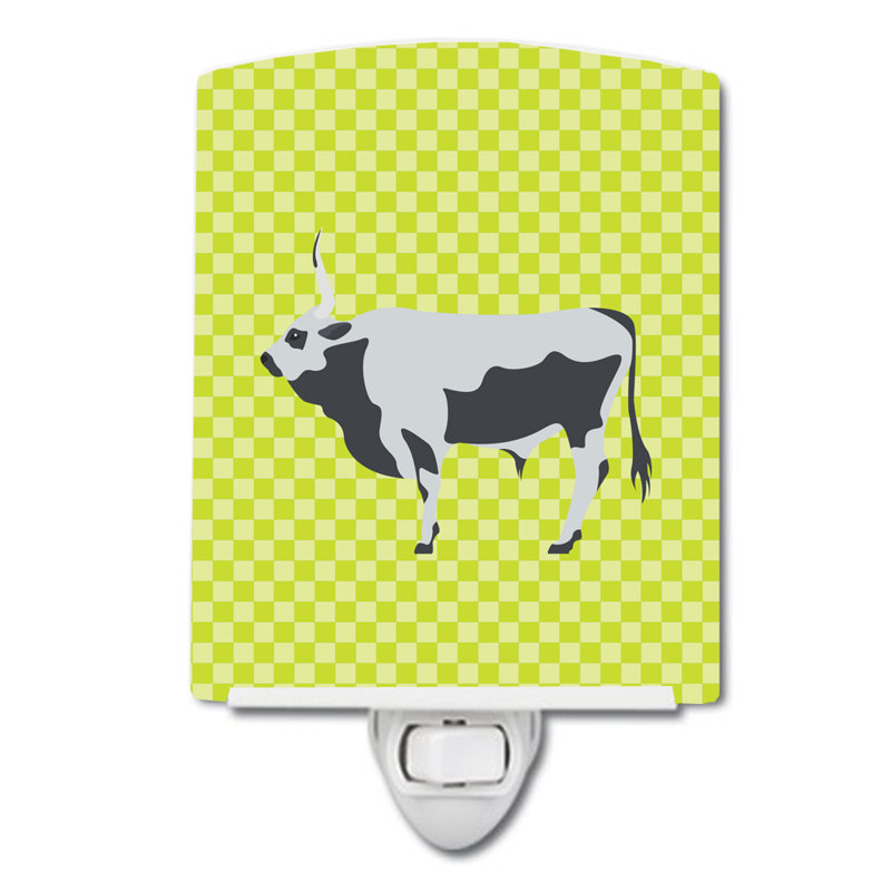 Hungarian Steppe Cow Ceramic Night Light