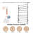 20.9 " 4 - Bar Towel Rack