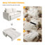 Canapé-lit escamotable 70,9 po, canapé-lit convertible 3 places avec ensemble d'oreiller et de couverture 2-en-1, causeuse multifonctionnelle en velours-1592262626
