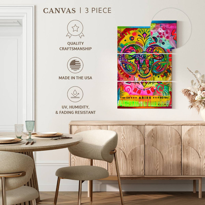 Adella Psychedelic Aries, 65" H x 42" W
