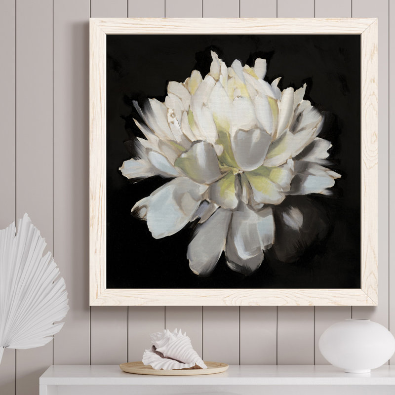 Toile encadrée de qualité supérieure «All Aflutter» - prête à être accrochée, Cadre blanc, H 31,5 po x l 31,5 po x P 1,5 po