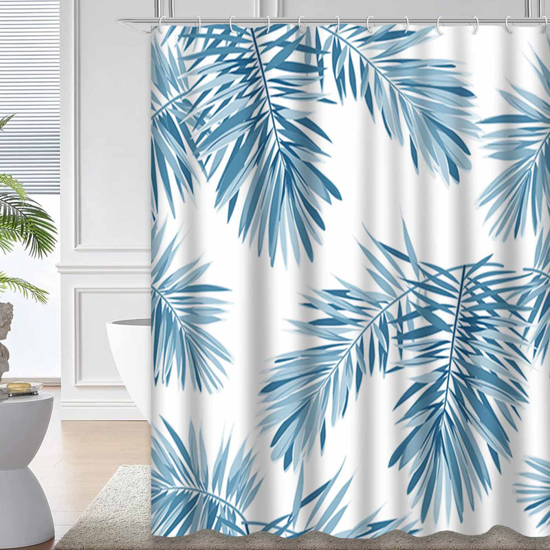 Rideau de douche Blue Indigo, L 72 po x l 78 po