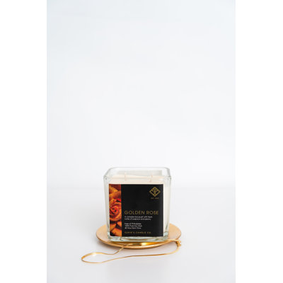 Golden Rose Scented Jar Candle