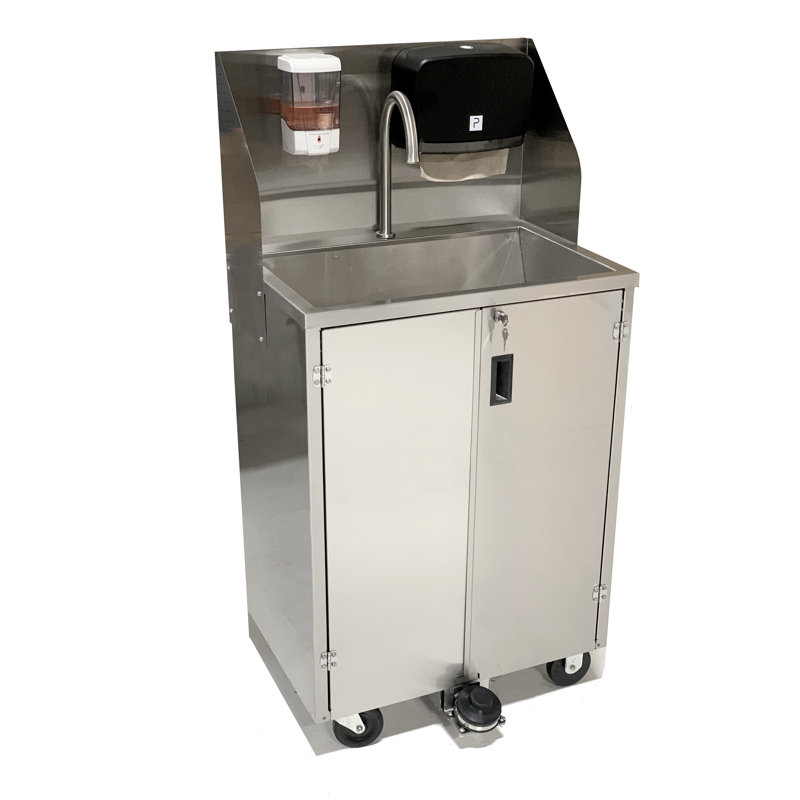 Station de lavage des mains avec robinet 18,5 po x l 26,25 po