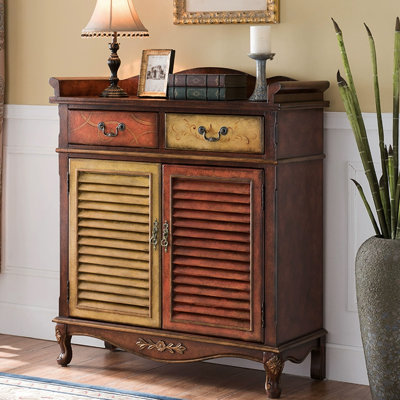 Brown Solid + Manufactured Wood Shoe Storage Bench