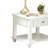 White Washed End Table With Bottom Shelf