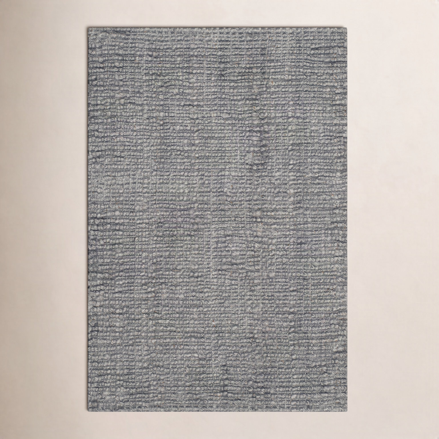 Alda Light Gray Hand-Woven Jute Rug, Rectangle 2' x 3'