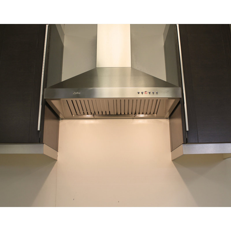 Hotte murale à conduit 36 pouces en acier inoxydable Pro 650 CFM