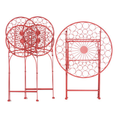 Pamuklu 2 - Person Patio Dining Set with Round Table
