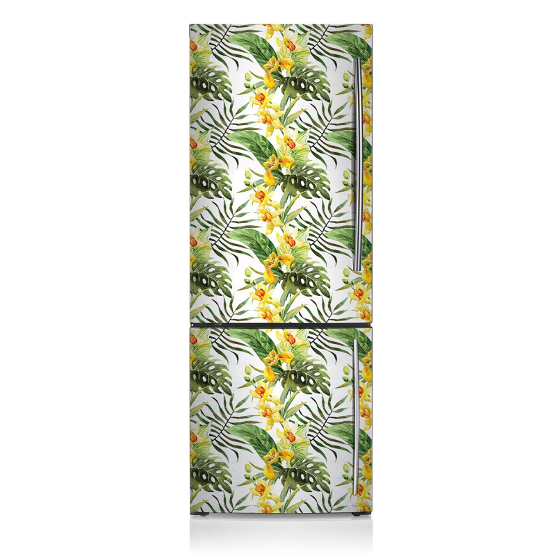 Plants & Flowers Door Decal, 190'' H x 70'' W