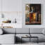 Toile beige alcoolisée - Décoration murale élégante