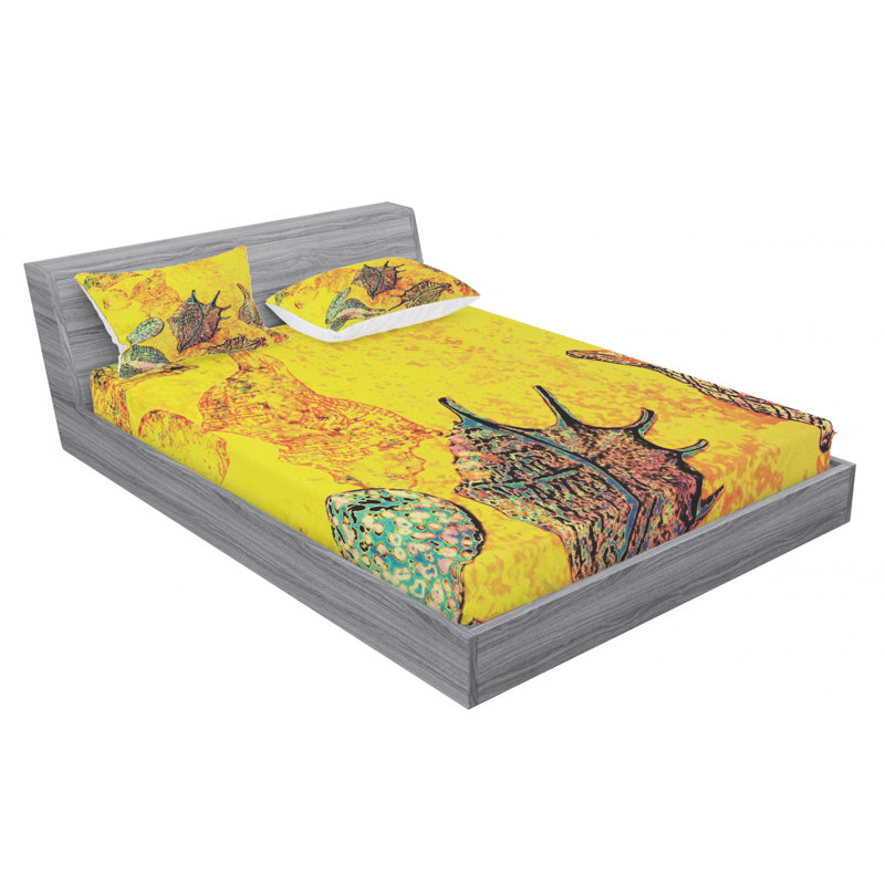 Microfiber Sheet Set, Queen Sheet Set with Fitted Sheet