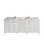 Meuble-lavabo de 84 po avec plateau en quartz Bronya