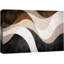 Abstrait brun beige, motif de vagues fluides, images de salon moderne, impression sur toile encadrée-126093119-126093122