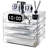 4 Pack Paper Organizer For Desk,Stackable Paper Tray Book Holder For Classroom,Office And More,Clear