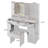 Large Vanity Table Set With LED Lighted Mirror-1769806286-1769806283