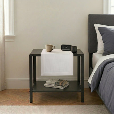 Chemin de table en faux lin