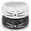 Mignon cendrier en céramique pour chat intérieur ou extérieur, noir et blanc