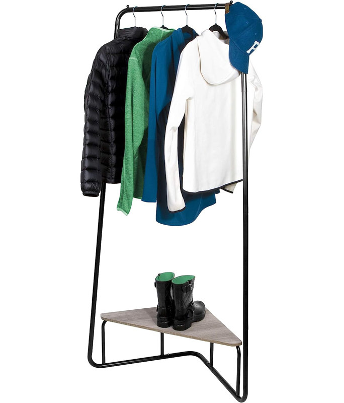 Mani 32.28'' Clothing Rack, Matte Black