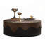 Table basse élégante avec texture écorce véritable et aucun assemblage requis pour les salons modernes-805896800