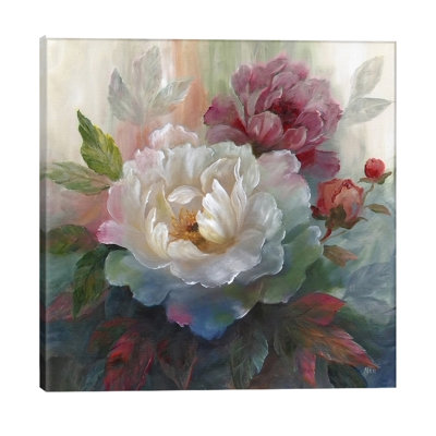 Roses I 1 Piece Wrapped Canvas Painting