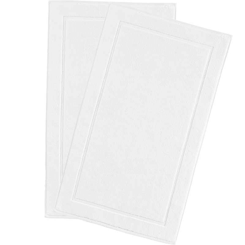 Tapis pour salle de bain Hawmam, Blanc