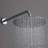 10" Wall Mounted Rainfall Shower System, Pressure Balance Shower Faucet With Rough-In Valve-125490538