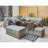 Chablis 9 Seater Corner Sofa Dining Set With Storage Bench With Rain Cover