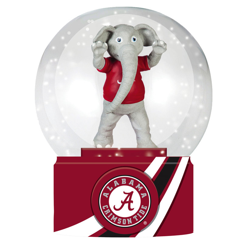Sports Licensed 5" Mascot Water Snow Globe, University of Alabama
