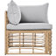 Balcon modulaire toutes saisons - 7 modulaires avec coussins et coussins 7 pièces d'extérieur différents pour le jardin, la cour