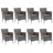 Vidaxl Dining Set Grey, Darker Grey-1926468253-1888788475
