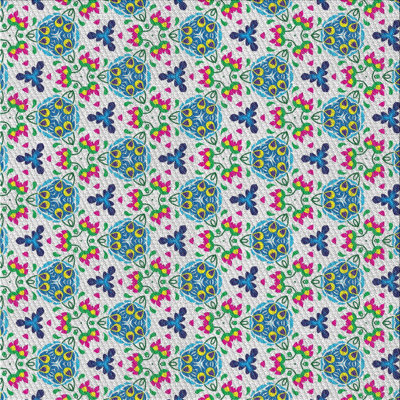 Tapis mauve / vert Ikat