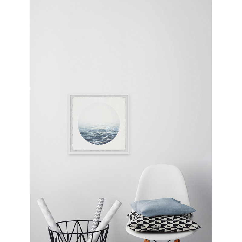 Blue Light - Single Picture Frame Print, 30cm H x 30cm W x 3.81cm D