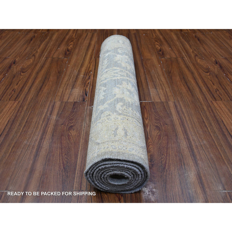 Saronda One-of-a-Kind 2'10" X 9'9" Area Rug Grey