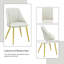 Chaise d'appoint en cuir synthétique Gaines