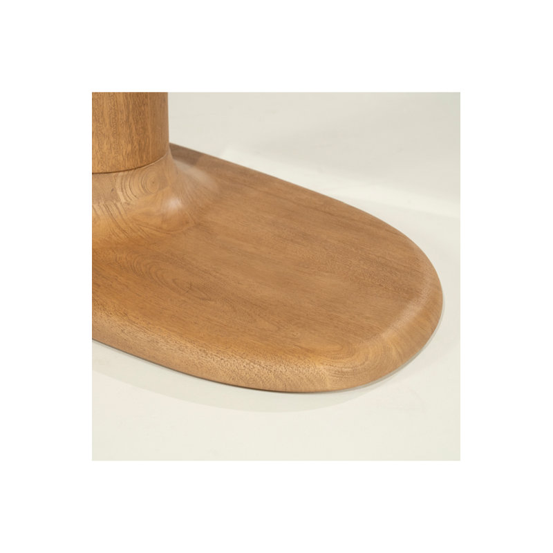 Coco Oval Solid Wood Dining Table, Natural, 30"H x 71"L x 43"W