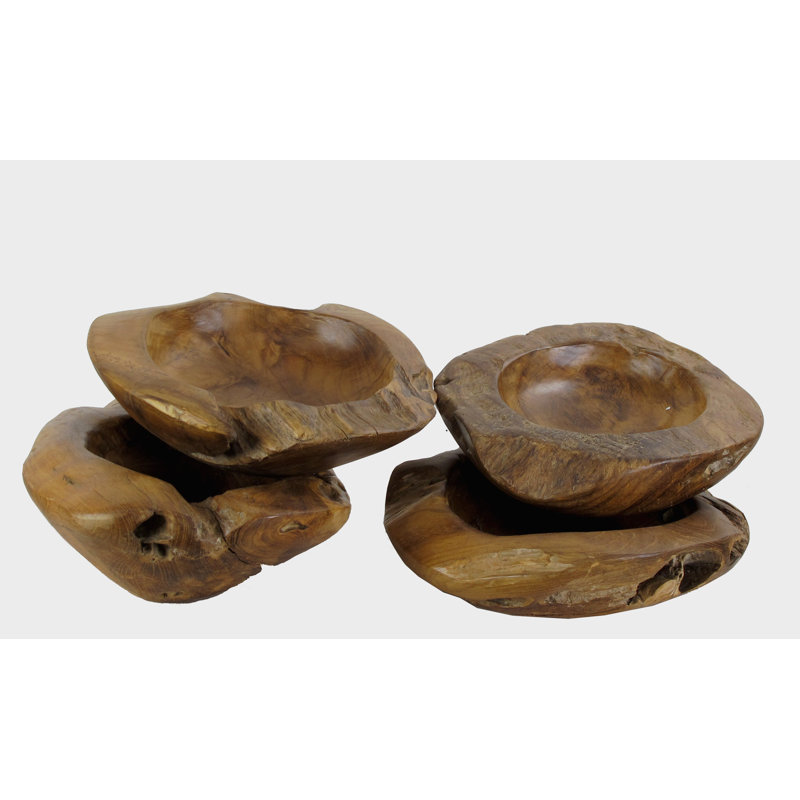 Solid Wood Decorative Bowl