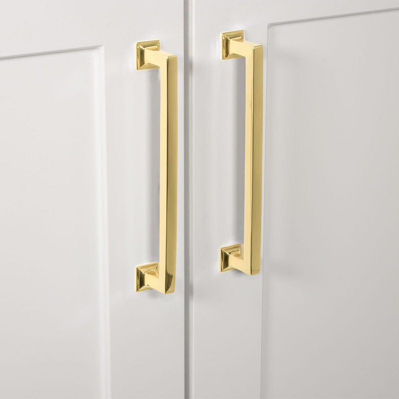Grandeur Geneva 6" Brass Handle Pull, Lifetime Brass