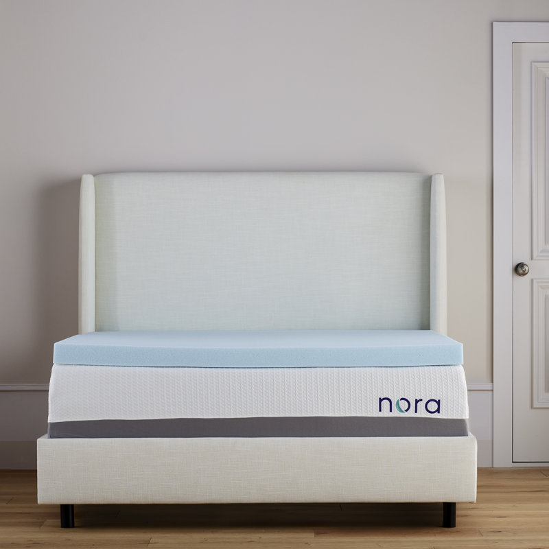 Surmatelas en mousse viscoélastique imprégnée de gel de 3 po Nadel, Double