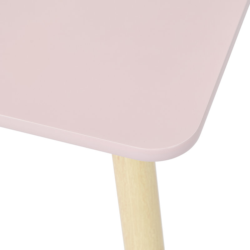 Kids Table and Two Chairs Set, Pink