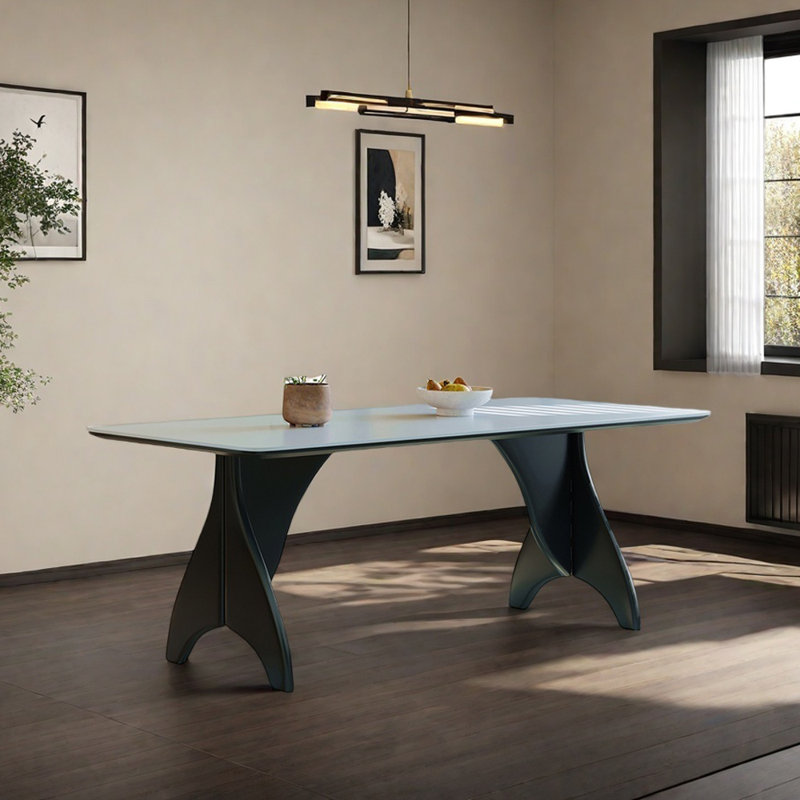 Table de salle à manger Home, H 29,52 po x L 70,86 po x l 35,43 po, Noir
