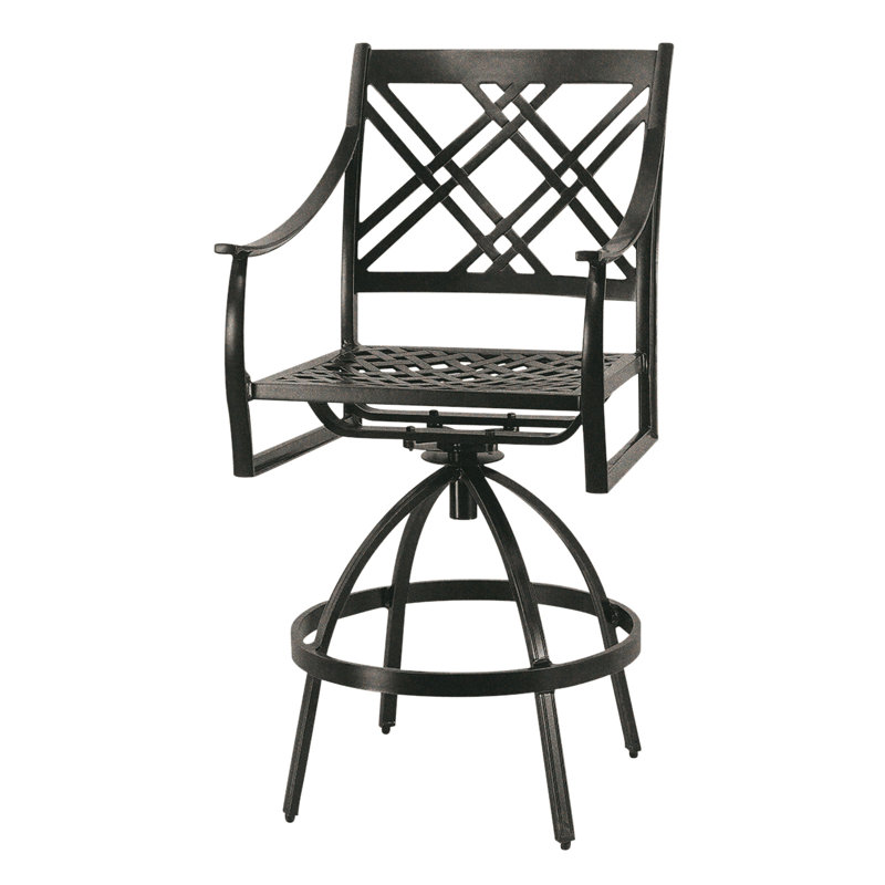 Edge Swivel Balcony Stool, Midnight Gold, 31.5"