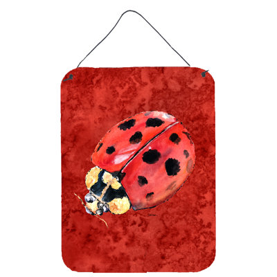 Lady Bug on Deep Painting Print Plaque