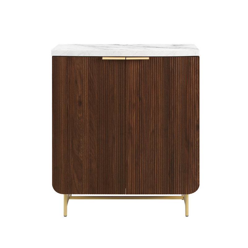 Jhasmin 2 - Door Rectangle Accent Cabinet, White/Coastal