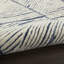 Beva Geometric Handmade White/Blue Area Rug-1584396303